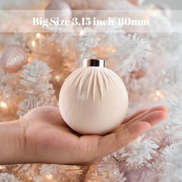 Stylish Velvet Ornaments for Elegant Christmas Decor