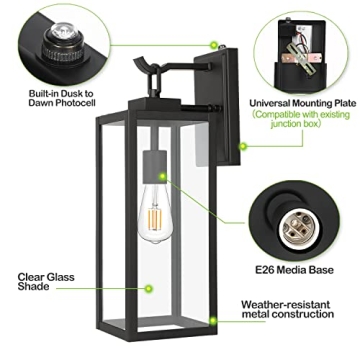 Stylish Hykolity Outdoor Wall Lights with Smart Features