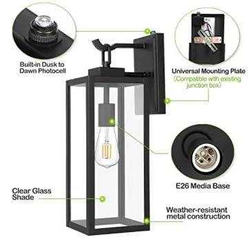 Stylish Hykolity Outdoor Wall Lights with Smart Features