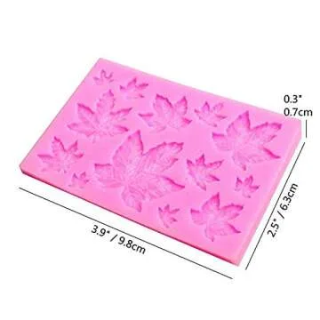 Leaf Mold Silicone Leaves Fondant Molds,Tree Leaves Mold for Cake Decoration,Maple Leaves Candy Mold,Cupcake Topper,Polymer Clay,Crafting,Chocolate,Resin Mold