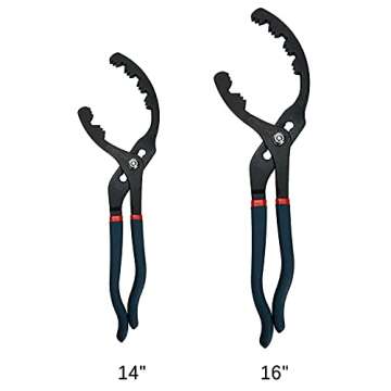 ATNHYING Large Adjustable Oil Filter Wrench, Universal Oil Filter Removal Tool, 16 Inch