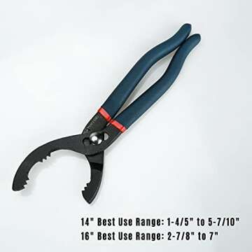 ATNHYING Large Adjustable Oil Filter Wrench, Universal Oil Filter Removal Tool, 16 Inch