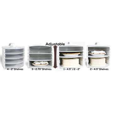 Essaware Pie SAFE - Pie, Cake, Dessert Travel & Storage Container, Adjustable Shelf