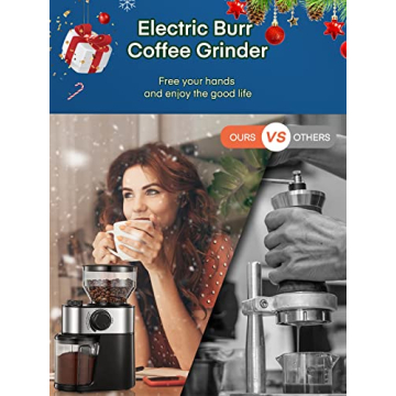 Electric Burr Coffee Grinder with 18 Grind Settings