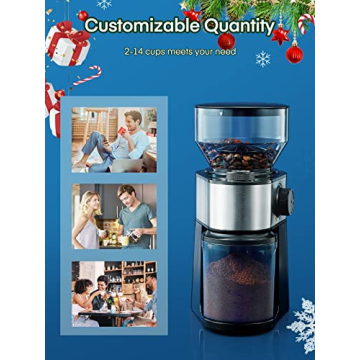 Electric Burr Coffee Grinder with 18 Grind Settings