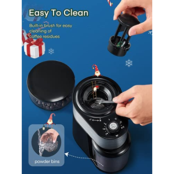 Electric Burr Coffee Grinder with 18 Grind Settings