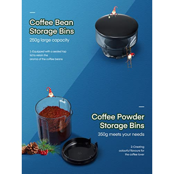 Electric Burr Coffee Grinder with 18 Grind Settings