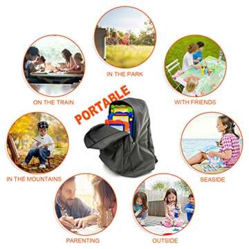 Hymaz 5 Pcs Mini Magnetic Drawing Board for Kids,Colorful Doodle Drawing Board for Toddlers 1-3, Erasable Doodle Board Tablet Writing Pad for Boys Girls Classroom Rewards Party Favors Bag Stuffers