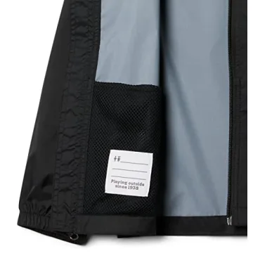 Columbia Boys' Lightweight Glennaker Rain Jacket Black