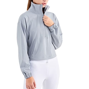 Stylish altiland Half Zip Pullover Jacket for Women - Perfect for Workouts and Everyday Wear