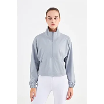 altiland Half Zip Pullover Jacket for Women's Activewear