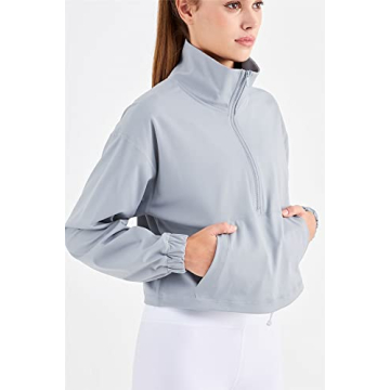 altiland Half Zip Pullover Jacket for Women's Activewear