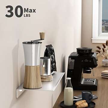 Stylish Danpoo Adhesive Floating Shelf - Versatile Home Decor