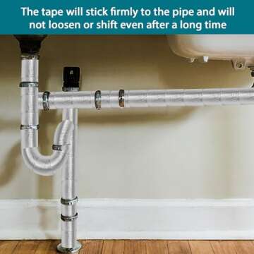 High-Performance Pipe Wrap Insulation - 33 ft Self-Adhesive