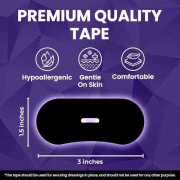 2025 New Premium Tape- Pain Free Removal, Hypoallergenic, Latex Free & Gentle On Skin - Skin Friendly Adhesive Cotton Tape (30 PCS)