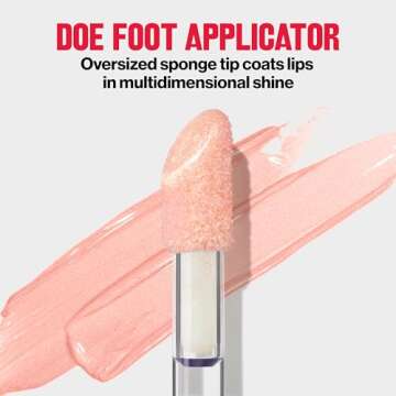 Revlon Super Lustrous Lip Gloss, Non-Sticky, Hydrating, High Shine Finish, 215 Super Natural, 0.13 oz