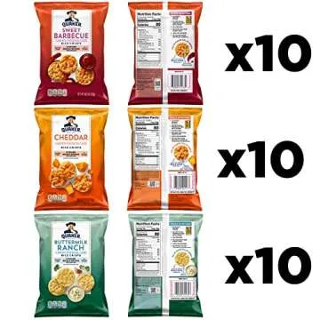 Quaker Rice Crisps – Savory Variety Pack with 3 Flavors