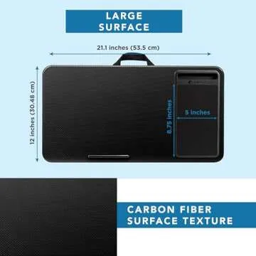 LAPGEAR Portable Lap Desk for Comfortable Laptop Use