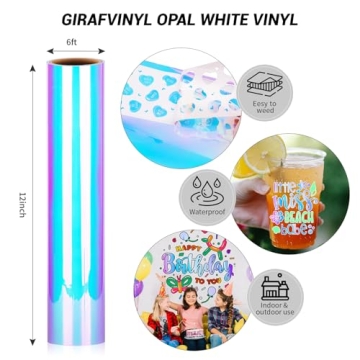 GIRAFVINYL Opal Iridescent Vinyl - Crafting Essential