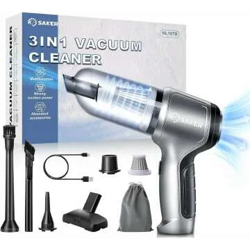 High Power Cordless Car Vacuum - 3 in 1 Handheld