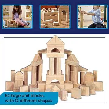 Premium Wooden Building Blocks for Creative Play