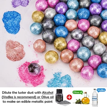 Edible Glitter Powder for Cakes & Drinks - NiHome