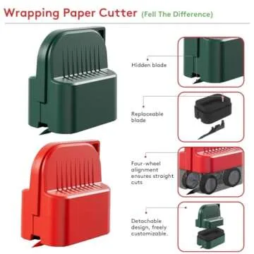 2Pcs Wrapping Paper Cutter Tool - Christmas Gift Essential