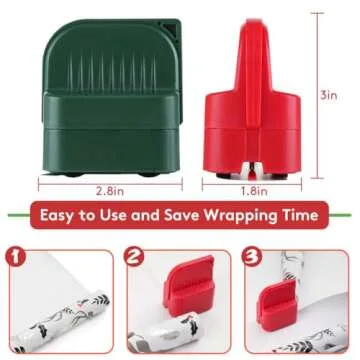 2Pcs Wrapping Paper Cutter Tool - Christmas Gift Essential
