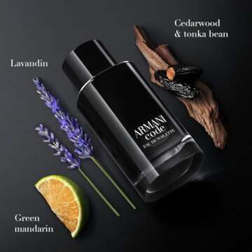 Armani Beauty- Code - Eau de Toilette - Cologne for Men - Ambery Woody Fragrance - Citrus, Lavandin,...
