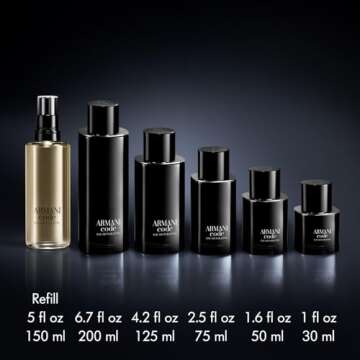 Armani Beauty- Code - Eau de Toilette - Cologne for Men - Ambery Woody Fragrance - Citrus, Lavandin, Tonka Bean Notes - 1.6 Fl Oz