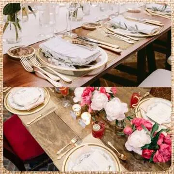 VitalCozy Burlap Squares for Events and Crafting Projects