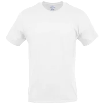 Gildan Crew T-Shirts 6-Pack Large White Comfort Fit