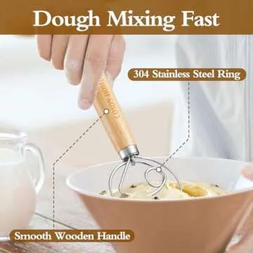 Dough Whisk Set - Premium Danish Whisks for Baking