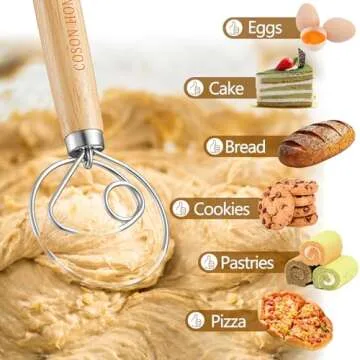 Dough Whisk Set - Premium Danish Whisks for Baking