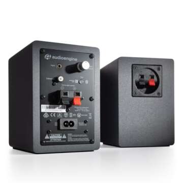 Audioengine A1 Wireless Computer Speakers - 60 W Bluetooth Desktop PC Computer Speakers - Gaming, Music and More