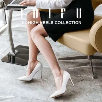 IDIFU Women's Classic Pointed Toe High Heels, Chic & Comfortable