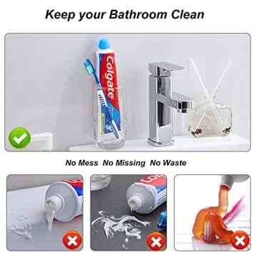 6 Pack Silicone Toothpaste Cap, Tnvee Reusable Squeezer Dispenser