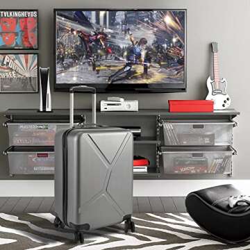 SARLAR Carrying Case Compatible with PS5, Travel Carry Bag Storage for Controllers, Monitor, Headsets, Gaming discs, Charger, & Accessories