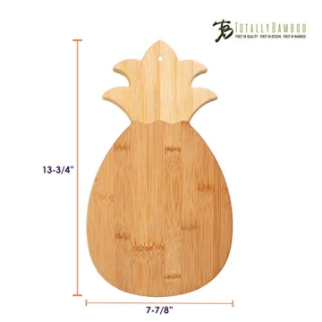 Pineapple Shaped Bamboo Cutting Board for Charcuterie & Decor