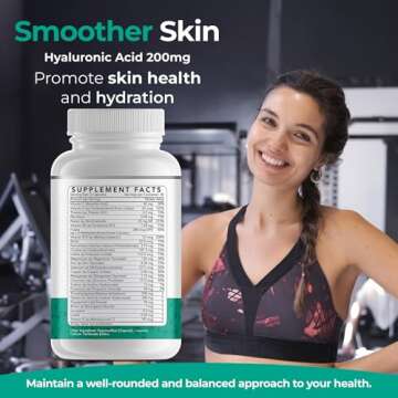 Dr Brad Stanfield Daily Low Dose MultiVitamin & Mineral for Men & Women to Support Cognitive Performance & Memory + Hyaluronic Acid for Skin Health + TMG for Exercise (150 Count)