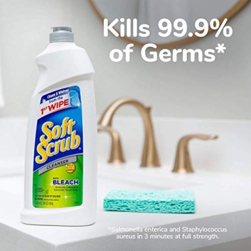 Soft Scrub Bleach Cleaner Kills 99.9% Germs 24oz
