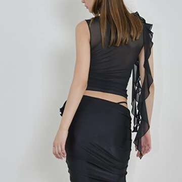 Stylish Y2K Tassel Ruffle Tank Top for Summer