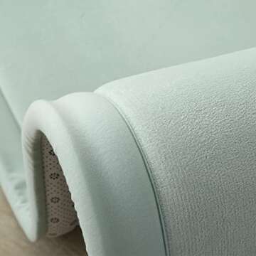 Loartee Nursery Rug Coral Velvet Crawling Rugs Mat Area Rugs Play Crawling Mat(6'7"x9'2", Light Green) for Toddler Children Play Mat Yoga Mat Exercise Pads Carpet