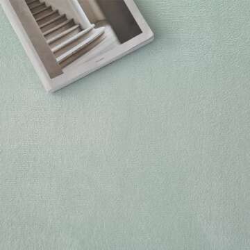 Loartee Nursery Rug Coral Velvet Crawling Rugs Mat Area Rugs Play Crawling Mat(6'7"x9'2", Light Green) for Toddler Children Play Mat Yoga Mat Exercise Pads Carpet