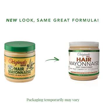 Originals By Africa's Best Hair Mayonnaise Conditioner – 2 Pack (15 oz Jars) – Enriched with Her...