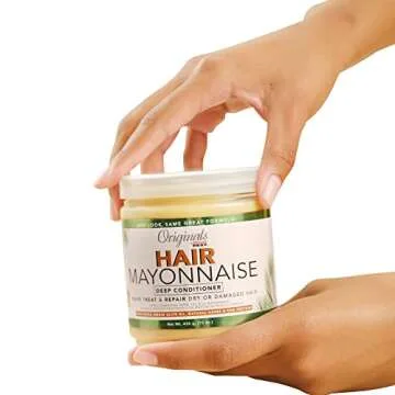 Originals By Africa's Best Hair Mayonnaise Conditioner – 2 Pack (15 oz Jars) – Enriched with Herbal Extracts, Egg Protein & Olive Oil for Deep Conditioning & Repair
