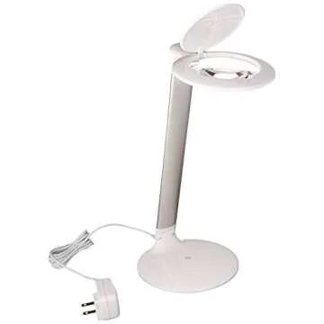 Daylight Company Halo Table Magnifying Lamp, Silver