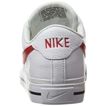 NIKE Men's Sneakers in Stylish White & Red - Size 11.5