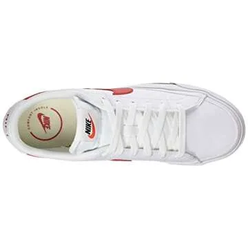 NIKE Men's Sneakers in Stylish White & Red - Size 11.5