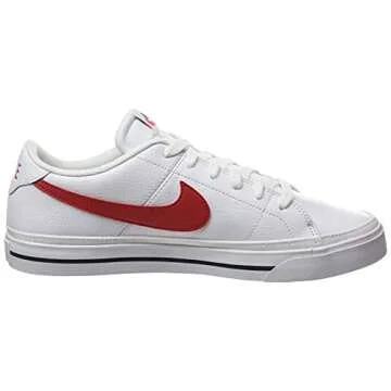 NIKE Men's Sneakers in Stylish White & Red - Size 11.5